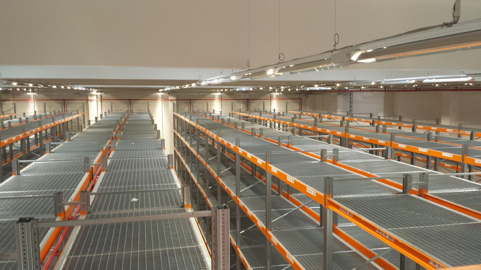 Storage facility lighting