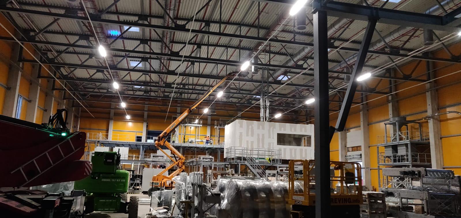 Warehouse electrical installation
